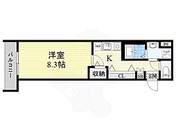 SURFISLANDMONALISA 1Kの間取図画像