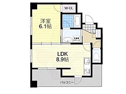 エステム・プラザ江坂公園エイジアム 1LDKの間取図画像