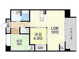TRIMPLACE 2LDKの間取図画像