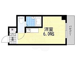 ライオンズマンション新大阪第5 ワンルームの間取図画像