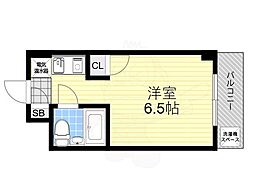 サバーブシティ・13 ワンルームの間取図画像