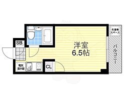サバーブシティ・13 ワンルームの間取図画像