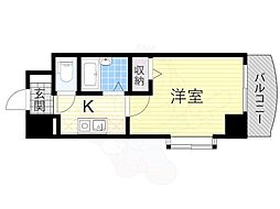 ノルデンハイム小松 1Kの間取図画像