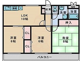 大阪府枚方市藤阪元町３丁目37番14号（賃貸マンション3LDK・4階・62.00㎡） その2