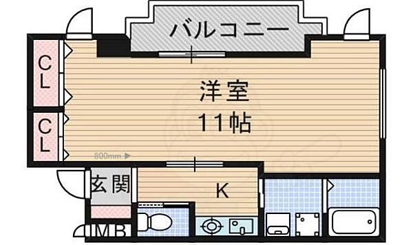 大阪府枚方市川原町(賃貸マンション1K・4階・29.27㎡)の写真 その2