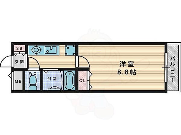 フロンティア長尾 ｜大阪府枚方市長尾荒阪２丁目(賃貸マンション1K・3階・24.00㎡)の写真 その2