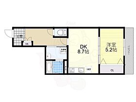 大阪府枚方市津田元町３丁目（賃貸アパート1LDK・3階・36.69㎡） その2