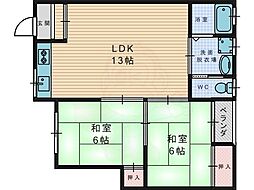 澤田マンションB棟 1階/-