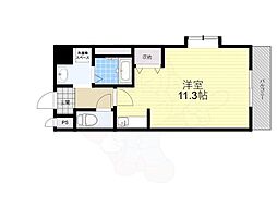 シャンポールかささぎ ワンルームの間取図画像