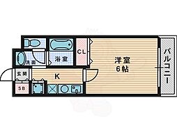 グランド星ケ丘 1Kの間取図画像