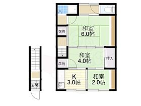 吉井文化  ｜ 兵庫県伊丹市南野６丁目（賃貸アパート3K・2階・36.00㎡） その2