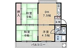 TGハイツ  ｜ 兵庫県伊丹市車塚１丁目（賃貸マンション3DK・3階・56.50㎡） その2