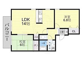 ジュネス武庫之荘3　 A・B棟 A111 ｜ 兵庫県尼崎市武庫之荘本町２丁目（賃貸アパート2LDK・1階・60.02㎡） その2