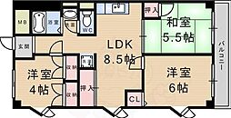 メゾンマルミ武庫之荘 3LDKの間取図画像