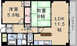 ペペール武庫之荘 2階