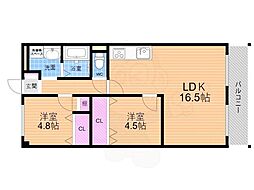 間取図画像 2LDK
