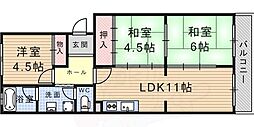 ティアラ武庫川 2階/-
