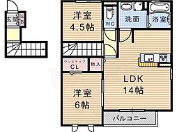 カサヴェール B棟 2階/-