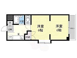エミネンス武庫之荘 2Kの間取図画像