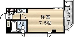 メゾンフィルブロード ワンルームの間取図画像