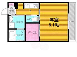 StellarHouse36 1Kの間取図画像