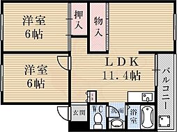 クローカスハイツ 2階/-