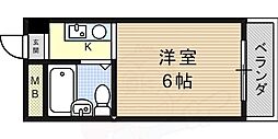 プリエール名神尼崎 1Kの間取図画像