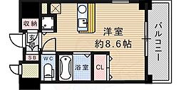 アーデン塚口 ワンルームの間取図画像