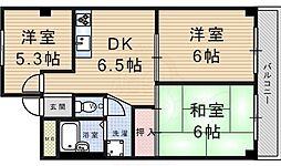 アネックス武庫之荘 3DKの間取図画像