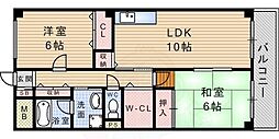 ストロベリーフィールズ 2LDKの間取図画像
