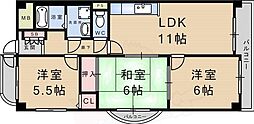 ラ・フォーレ武庫之荘 3LDKの間取図画像