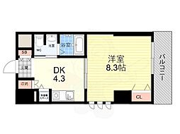 アーデン塚口 1DKの間取図画像