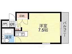 エンプレス武庫元町 ワンルームの間取図画像