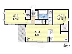 クラシスト高殿 2階/-