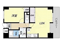 アーバンパーク関目 1LDKの間取図画像