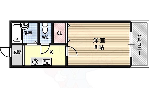 大阪府大阪市淀川区塚本６丁目(賃貸マンション1K・1階・22.00㎡)の写真 その2