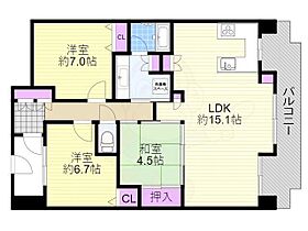 大阪府大阪市西淀川区御幣島３丁目4番5号（賃貸マンション3LDK・8階・76.25㎡） その2