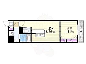 ガレリア加島 306 ｜ 大阪府大阪市淀川区加島４丁目15番19号（賃貸アパート1LDK・3階・31.93㎡） その2