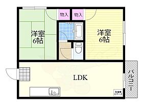 大阪府大阪市西淀川区野里２丁目18番28号（賃貸マンション2LDK・3階・35.00㎡） その2