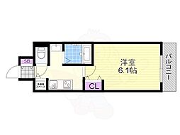 JR東海道・山陽本線 塚本駅 徒歩10分の賃貸マンション 7階1Kの間取り