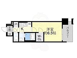 JR東海道・山陽本線 塚本駅 徒歩6分の賃貸マンション 3階1Kの間取り
