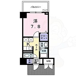 フューチャー野里 1Kの間取図画像