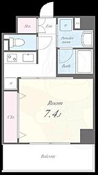 DolceVita1 1Kの間取図画像