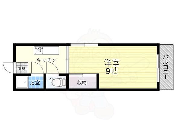 照ヶ丘マンション 202｜大阪府大阪市東住吉区照ケ丘矢田２丁目(賃貸マンション1K・2階・28.00㎡)の写真 その2