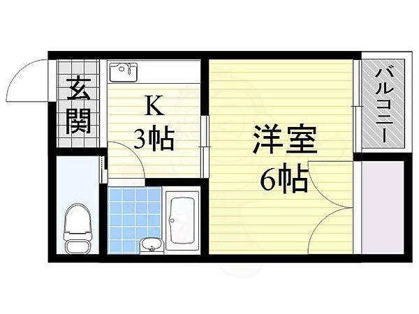 サンシャイン東住吉A棟 ｜大阪府大阪市東住吉区矢田１丁目(賃貸マンション1K・3階・22.00㎡)の写真 その2