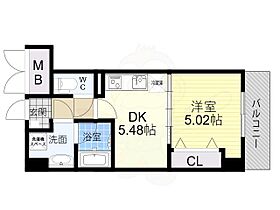 EST喜連瓜破 503 ｜ 大阪府大阪市平野区喜連２丁目5番80号（賃貸マンション1DK・5階・28.64㎡） その2