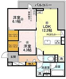 クレスト平野南 3階/-