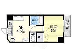 ラベンダーステージ30 1DKの間取図画像