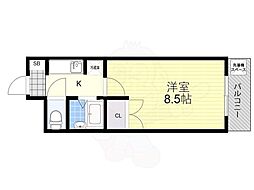 えんだら百歩 1Kの間取図画像