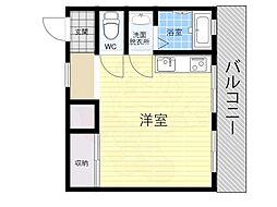 光和ハイツ ワンルームの間取図画像